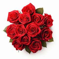 Bouquet of red rose roses flower