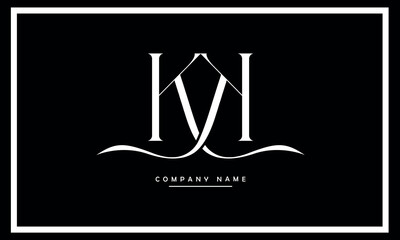 KK Abstract Letters Logo Monogram