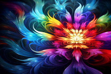 A Fractal Design with Endless Patterns and Bright Colors