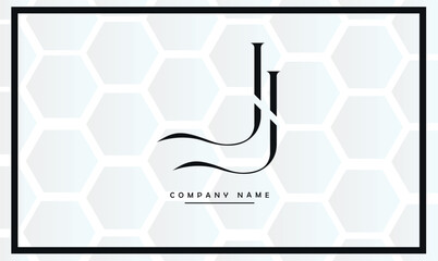 JJ Abstract Letters Logo Monogram