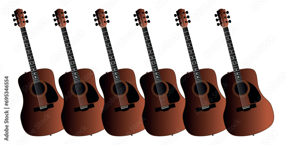 Poster acoustic guitar background