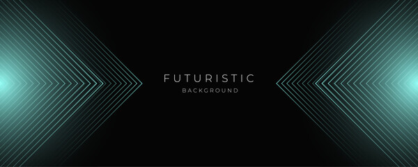 Futuristic Abstract Background. Modern Technology Concept with glowing arrow lines and space for text in the middle. Futuristic Concept Gradient Background.