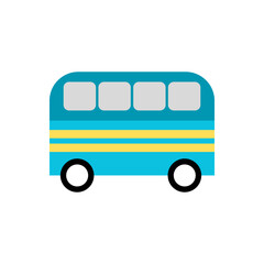 Bus icon. Public transport vehicle vector