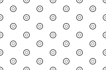 Round shape surface pattern. Vector seamless ornament