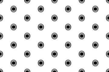 Round shape surface pattern. Vector seamless ornament