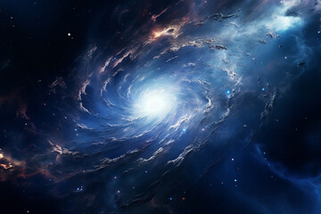 Mystical beautiful space. Unforgettable diverse space background , Spiral galaxy in deep space