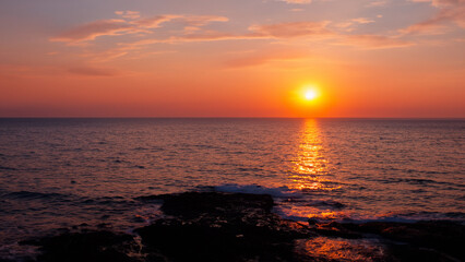 Obraz premium sunset over the sea