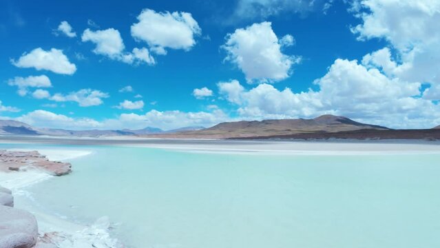 Salar de Aguas Calientes and Piedras Rojas near San Pedro de Atacama in Chile, South America