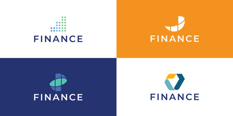 business finance logo collection, Corporate logo or agency logo