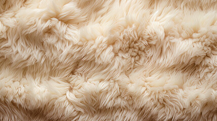 The rough texture of the wool with an uneven and fluffy coating
