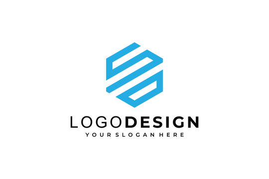 Letter SD logo template. Modern elegant logotype