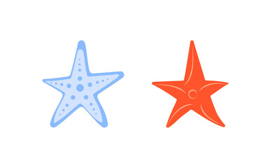 Fototapeta na wymiar Cute starfish vector illustration.Coloring book,coloring page usage. preschool education idea.