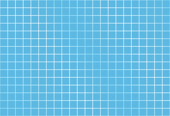 Squared horizontal background. Swimming pool seamless tile backdrop with a gradient effect. Abstract minimalistic decorative grid with squares. - obrazy, fototapety, plakaty