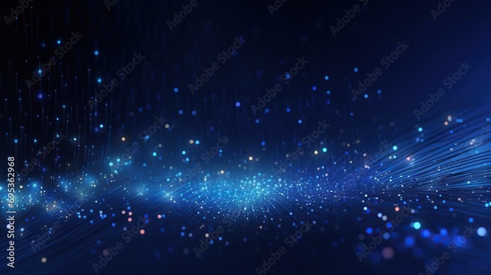 Wall mural form of speed of light, point of light. distributed register technology, background made of lines, c