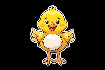 Fototapeta premium Cute Chick (JPG 300Dpi 10800x7200)