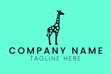 giraffe illustration minimalist logo vector sublimation design © ahmadfarazswl