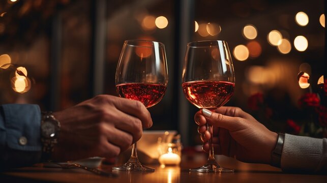 Romantic wine tasting background image