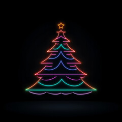 abstract christmas tree
