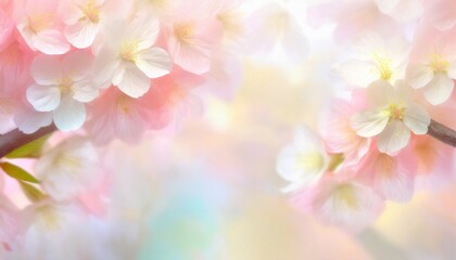 桜の花びらが舞う背景素材 - obrazy, fototapety, plakaty