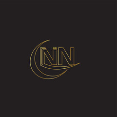 Fototapeta na wymiar NN Creative, corporate, modern logo Design