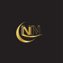 Fototapeta na wymiar NN Creative, corporate, modern logo Design