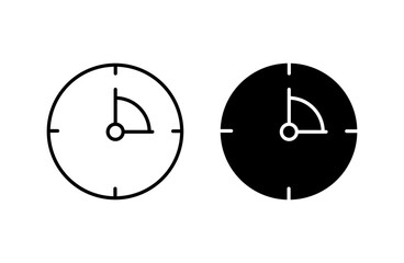 Time frame concept icon set. vector illustration