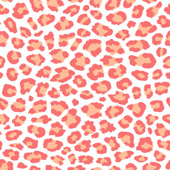 peach fuzz animal print. leopard spots seamless pattern. good for fabric, fashion design, background, fur, summer dress, coat, textile, wallpaper, background.