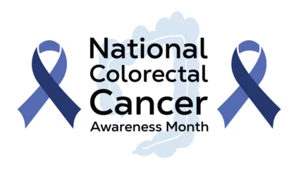 Foto op Plexiglas national colorectal cancer awareness month is observed every year in March, Holiday, poster, card and background vector illustration design, Abastract Ribbon design. © Rabin
