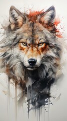 portrait of a wolf