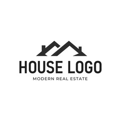 Real Estate logo, Builder logo, Roof Construction logo design template vector illustration - obrazy, fototapety, plakaty