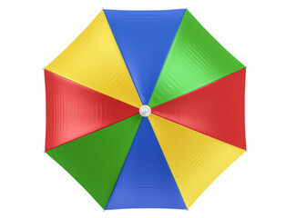 Typical Brazilian dance frevo umbrella in 3d render