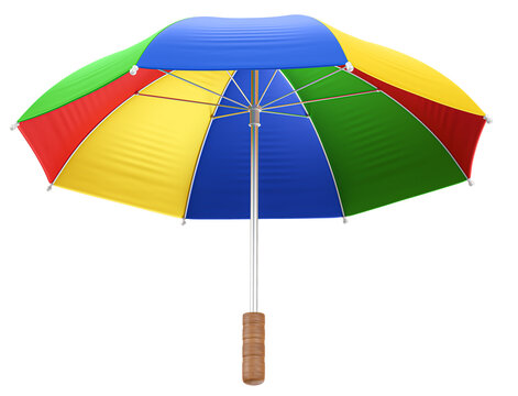 Typical Brazilian dance frevo umbrella in 3d render