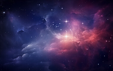 Celestial Radiance: Space Background with Stardust and Shining Stars