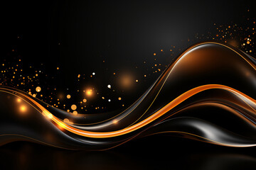Golden Swirls Pouring Gold Ornaments Background Golden Elegance: Pouring Swirls, Ornate Gold Background with Graceful Flow
