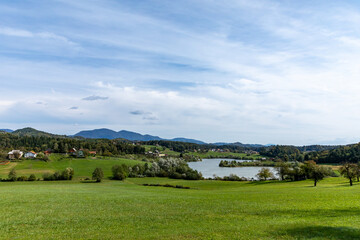 landscape with mountaines and clouds