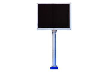 large projector screen isolated on white background.