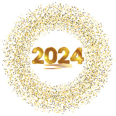2024 golden round dots shiny