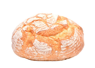 Fresh bread isolated on white background