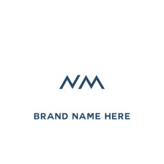NM logo. N M design. White NM letter. NM, N M letter logo design. Initial letter NM linked circle monogram  logo, NM letter logo vector design.  logo