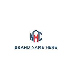 NMC logo. N M C design. White NMC letter. NMC, N M C letter logo design. Initial letter NMC linked circle monogram  logo, NMC letter logo vector design.  logo