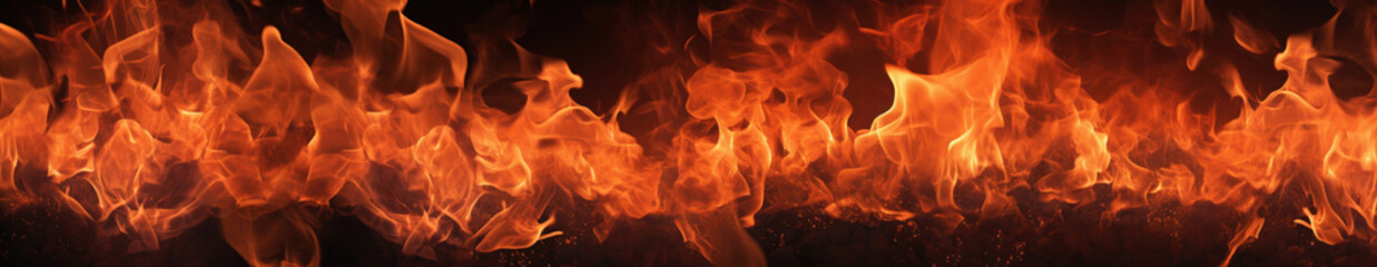 Background material photo of burning flames,