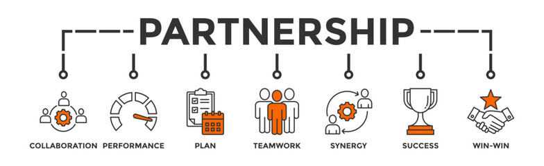 innovation, synergy, banner, team, together, work, partnership, concept, management, cooperation, plan, teamwork, illustration, strategy, collaborate, employee, pictogram, business, connect, relations
