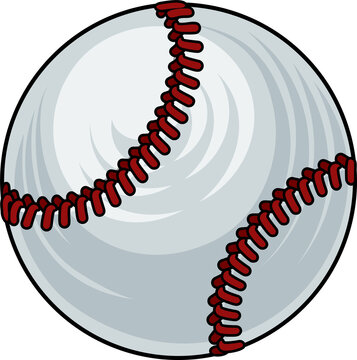 Baseball Ball Cartoon Sports Icon Illustration