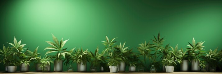 Marijuana Medical Cannabis Art Photo Green , Banner Image For Website, Background, Desktop Wallpaper