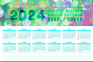 calendar for 2024
