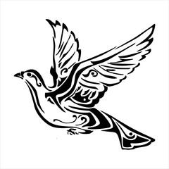 dove of peace vector