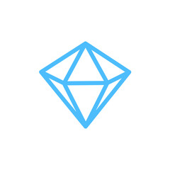 diamond icon flat style