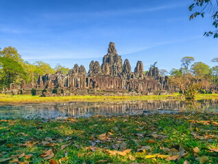 Bayon temple at Angkor Thom, Siem Reap, Cambodia
