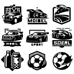 set of icon logo template car spot