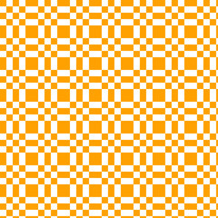 Seamless orange and white square grid pattern for background.